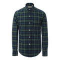 Men's Burberry Plaid Long Sleeves Shirt Blue Green Plaid 80010131