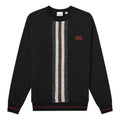 Burberry MENS SS20 Striped Logo Printed Crewneck Black 80269391