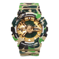 CASIO x A Bathing Ape G-Shock Analog-Digital 'Green Brown Camo' GA-110APE-5A