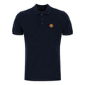 Men's KENZO SS21 Small Tiger Head Embroidered Short Sleeve Polo Shirt Navy Blue FA65PO0014PU-76