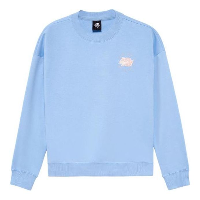 (WMNS) New Balance Logo Sportswear Jumper Asia Sizing 'Blue' AWT23336-BLZ