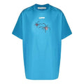 Off-White Arachno Arrow Print Printing Short Sleeve Loose Fit Blue OMAA038S201850013088
