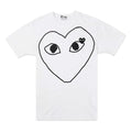 COMME des GARCONS PLAY Outline Heart T-Shirt 'White' AZ-T102-051-1