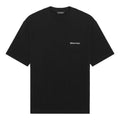 Men's Balenciaga SS21 Solid Color Logo Printing Short Sleeve Black 612966TJV871070
