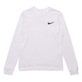 Nike Sportswear Back Logo Swoosh Crew-neck Long Sleeve 'White' DA0336-100