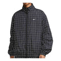 Men's Nike Zipper Plaid Jacket Black CV0556-010
