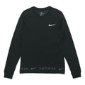 Nike Sportswear Swoosh Casual Sports Crew-neck Long Sleeve Black DA0336-010