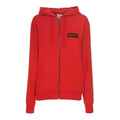 Burberry Vintage Check Panel Cotton Oversized Hooded Top Check Top Female Red 80245441