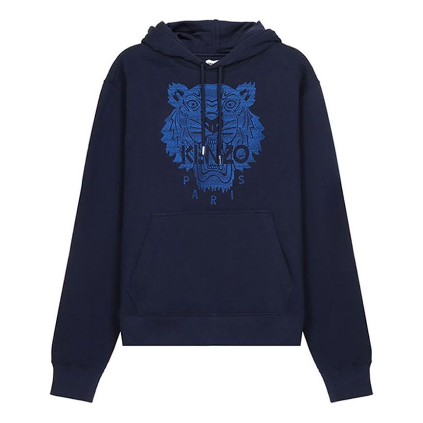 Men's KENZO SS21 Tiger Head Embroidered Navy Blue FB55SW3174XF-76