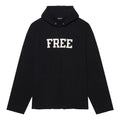 Balenciaga Unisex FW21 Free Letter Printing Sweatshirt Black 661711TKVD41070