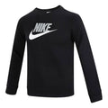 (GS) Nike Logo Printing Athleisure Casual Sports Round Neck Pullover Boy Black CV9297-011