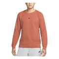 Men's Nike Round Neck Long Sleeves Casual Sports Pullover Knitwear Madder Root Brown DN3618-827