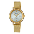 CASIO SHEEN Waterproof Quartz Sapphire Crystal Solar Powered Silver DialGold Strap SilverGold Analog SHS-D300GM-7A