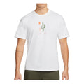Men's Nike SB Funny Cactus Flower Pattern Printing Short Sleeve White T-Shirt DQ1861-100