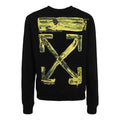 Off-White Graffiti Arrow Long-Sleeve Fleece Men Black OMBA025F19E300101060
