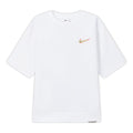 Nike Solid Color Cartoon Small Label Sports Training Round Neck Short Sleeve White DV3201-100
