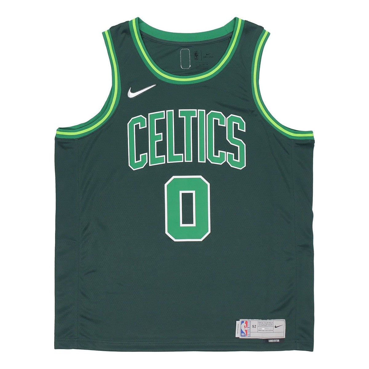 Nike NBA SW Fan Edition Award Version 20-21 Season Boston Celtics Tatum Jersey 'Green' CN9893-300