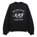 Men's Balenciaga SS21 Hole Large Round Neck Long Sleeves Black 641654TJVI71070