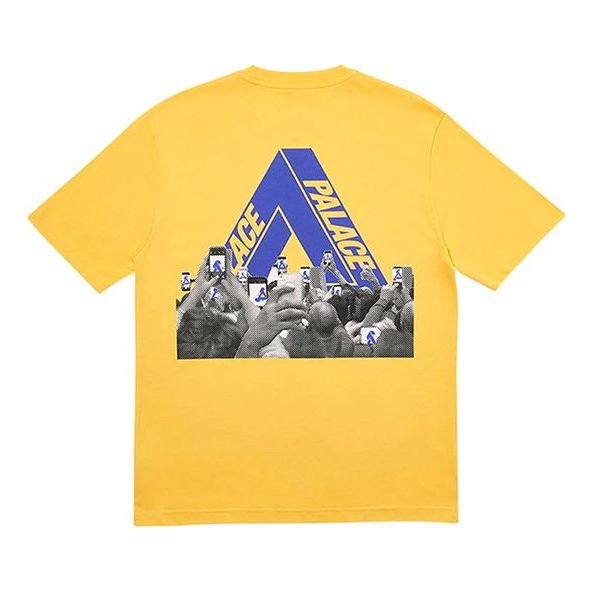 Men's PALACE Tri-Phone Printing Short Sleeve Yellow P18TS120