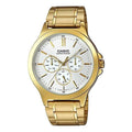 CASIO Quartz Waterproof GoldWhite Dial Mens GoldWhite Analog MTP-V300G-7A