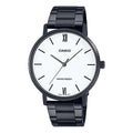 Casio Dress Classic Minimalistic Analog Steel Strap Watch 'Black White' MTP-VT01B-7B