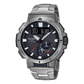 CASIO Waterproof Sports Solar Powered Mens Silver Analog/Digital Combo PRW-70YT-7PRD