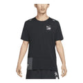 Men's Nike Solid Color Back Alphabet Printing Short Sleeve Black T-Shirt DM4666-010