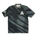 PALACE SS21 x AMG Crossover Polo Charcoal Triangle Logo Tie Dye Short Sleeve Dark Green Polo Shirt P20AMGES001