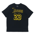 Nike Los Angeles Lakers LeBron James No. 23 Casual Sports Breathable Short Sleeve Black AA2591-022