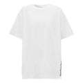 Burberry Alphabet Printing Cotton Loose Short Sleeve White 80372921