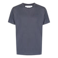 Off-White SS22 Diag Back Printing Round Neck Short Sleeve Ordinary Version Blue OMAA027S22JER0044646