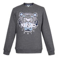 Men's KENZO Embroidered Cotton Long Sleeves Gray FA5-5SW001-4XA-98