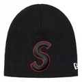 Supreme SS23 Week 1 New Era Logo Beanie 'Black' SUP-SS23-2214