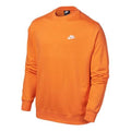 Men's Nike Sportswear NSW Club French Terry Casual Sports Round Neck Orange BV2667-837