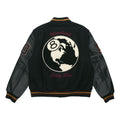 Men's Stussy limited Splicing Zipper Jacket Black 315167