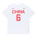 Nike Dri-fit Short Sleeve Athleisure Casual Sports Round Neck White BQ3757-101