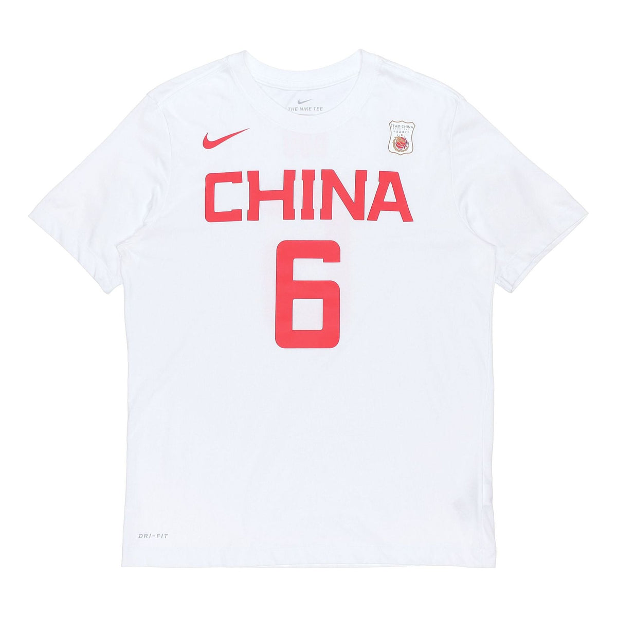 Nike Dri-fit Short Sleeve Athleisure Casual Sports Round Neck White BQ3757-101