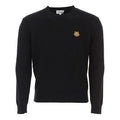 Men's KENZO SS21 Tiger Head Label Round Neck Pullover Black PFA65PU5373TA-99