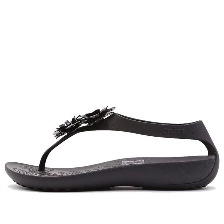 (WMNS) Crocs Breathable Cozy Lightweight Black Sandals 205600-060