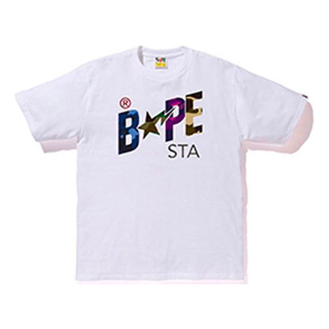 BAPE MIX CAMO BAPESTA TEE white BAPE STR Short Sleeve Unisex BAPE-SS19-9