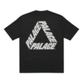 PALACE P3 Team Dark Back Logo Cozy Round Neck Short Sleeve Black T-Shirt P19TS238