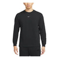 Men's Nike Solid Color Round Neck Long Sleeves Black T-Shirt DJ6175-010