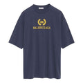 Balenciaga Alphabet Printing Short Sleeve Navy Blue 492258TAV044128