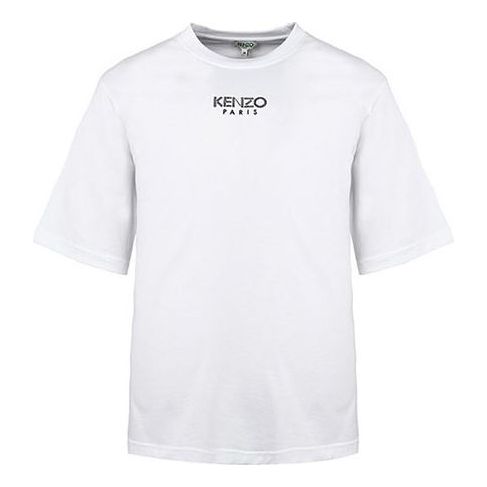 Men's KENZO Alphabet Logo Casual Short Sleeve White FA55TS5024AB-01