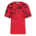 McQ Alexander McQueen SS21 Swallow Pattern Short Sleeve Red 583305-ROT43-6109