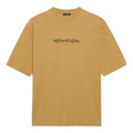 Men's Balenciaga Round Neck Alphabet Printing Short Sleeve Khaki 620969TIV509605
