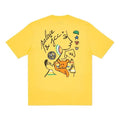 Men's PALACE JCDC2 T-Shirt Back Printing Short Sleeve Yellow PAL-SS20-043