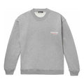 Men's Balenciaga Micro Mark Alphabet Pattern Round Neck Pullover Gray 556147TBV141300