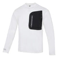 Men's Air Jordan Splicing Pocket Reflective Printing Round Neck Pullover White T-Shirt DN2050-100