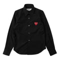 COMME des GARCONS PLAY Red Emblem Button Down 'Black' AZ-B002-051-1